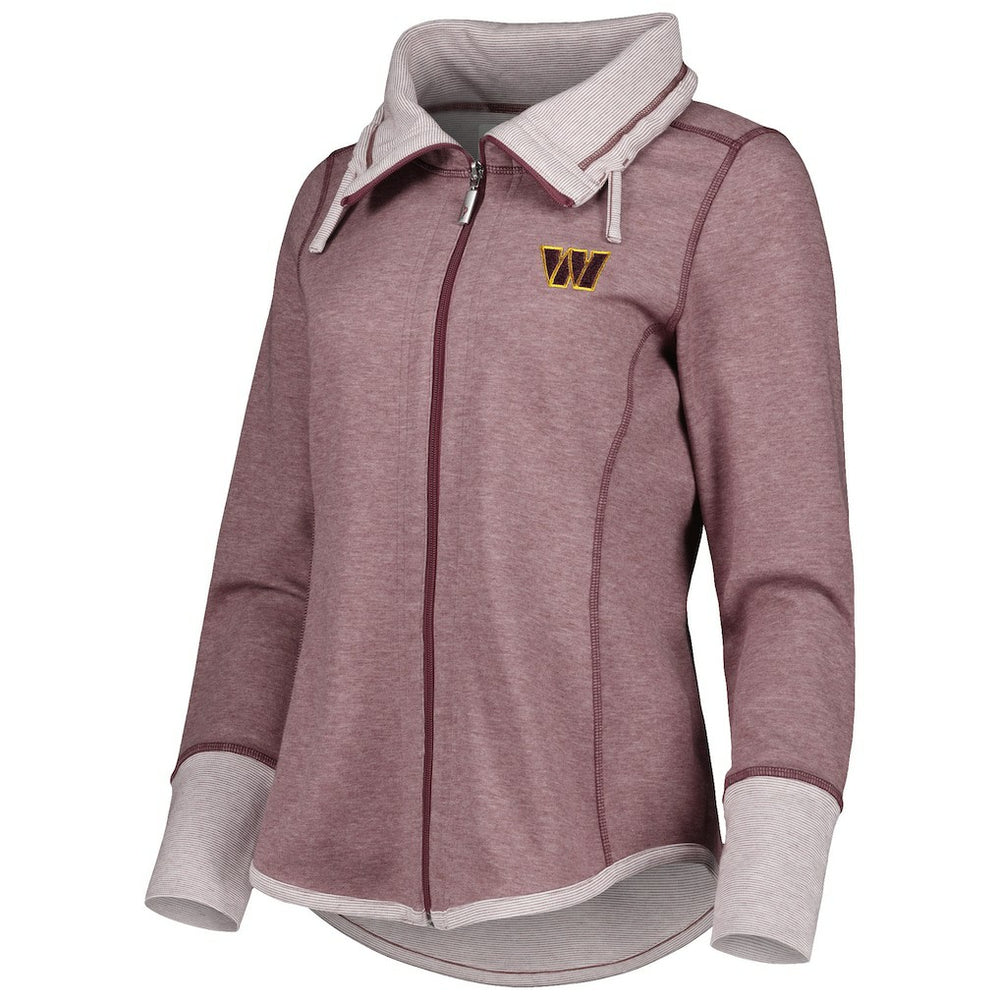 Washington Commanders Tommy Bahama Women's Sport Sun Fade Full-Zip Sweatshirt