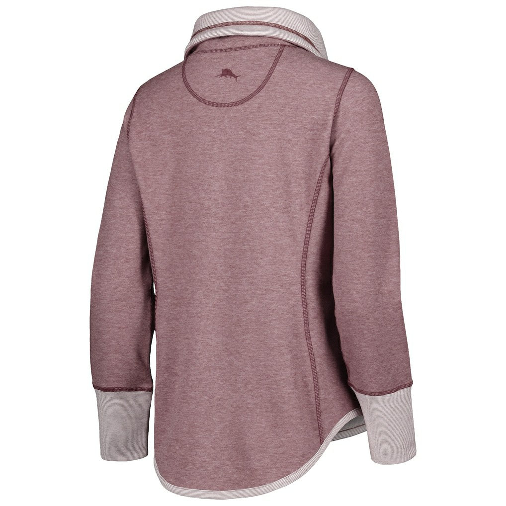 Washington Commanders Tommy Bahama Women's Sport Sun Fade Full-Zip Sweatshirt