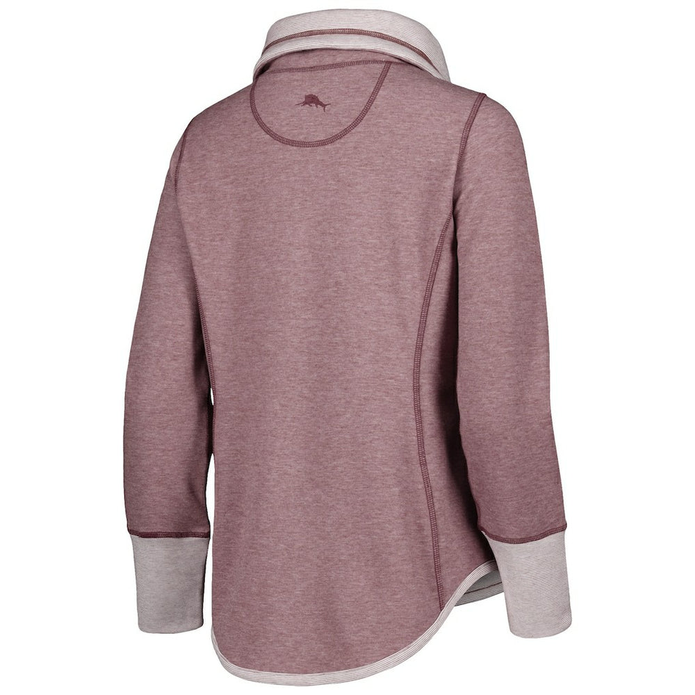 Washington Commanders Tommy Bahama Women's Sport Sun Fade Full-Zip Sweatshirt