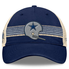 Dallas Cowboys Fanatics Retro Fundamentals Stripes Trucker Adjustable Hat