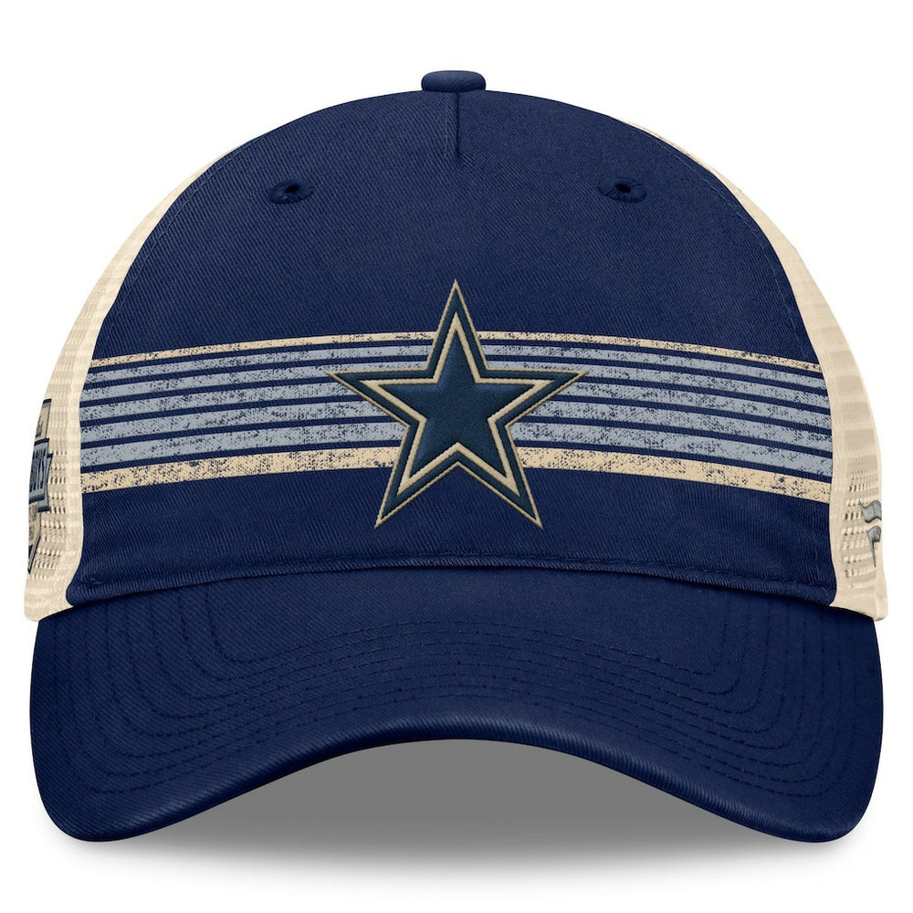 Dallas Cowboys Fanatics Fundamentals Stripes Trucker Adjustable Hat