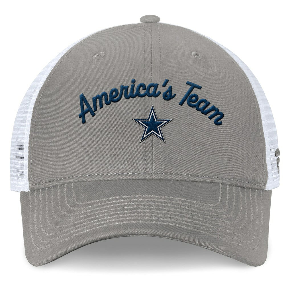 Dallas Cowboys Fanatics Women's Fundamentals Slogan Trucker Adjustable Hat