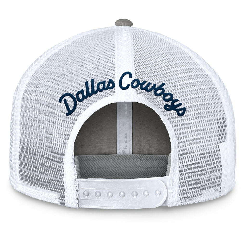Dallas Cowboys Fanatics Women's Fundamentals Slogan Trucker Adjustable Hat