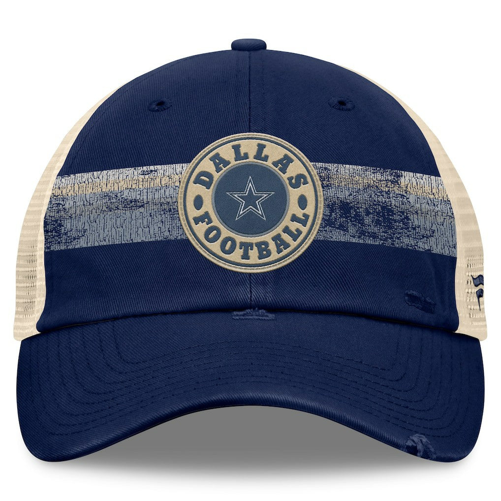 Dallas Cowboys Fanatics Heritage Facemask Trucker Adjustable Hat
