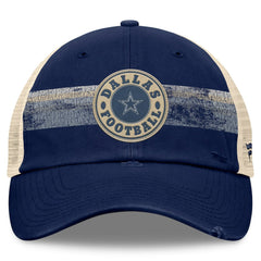 Dallas Cowboys Fanatics Heritage Facemask Trucker Adjustable Hat