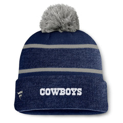 Dallas Cowboys Fanatics Fundamentals Holding Cuffed Knit Hat with Pom