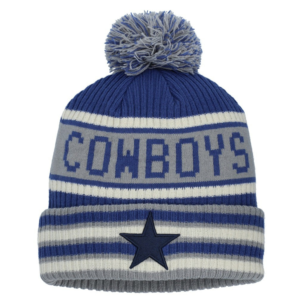 Dallas Cowboys Fanatics Heritage Blindside Cuffed Knit Hat with Pom