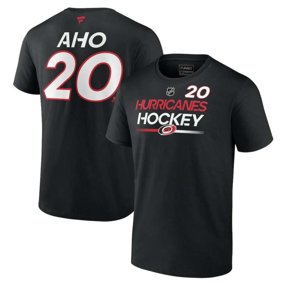 Sebastian Aho Carolina Hurricanes Fanatics  Authentic Pro Prime Name & Number T-Shirt Online