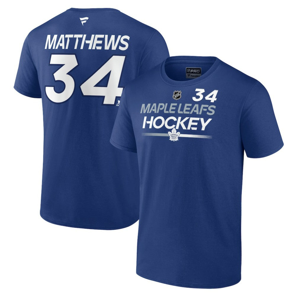 Auston Matthews Toronto Maple Leafs Fanatics  Authentic Pro Prime Name & Number T-Shirt Sale