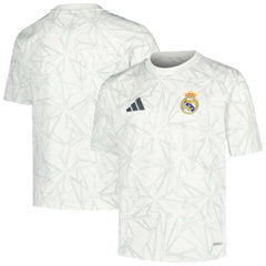 Real Madrid Youth 2024/25 Pre-Match Top White - Adidas