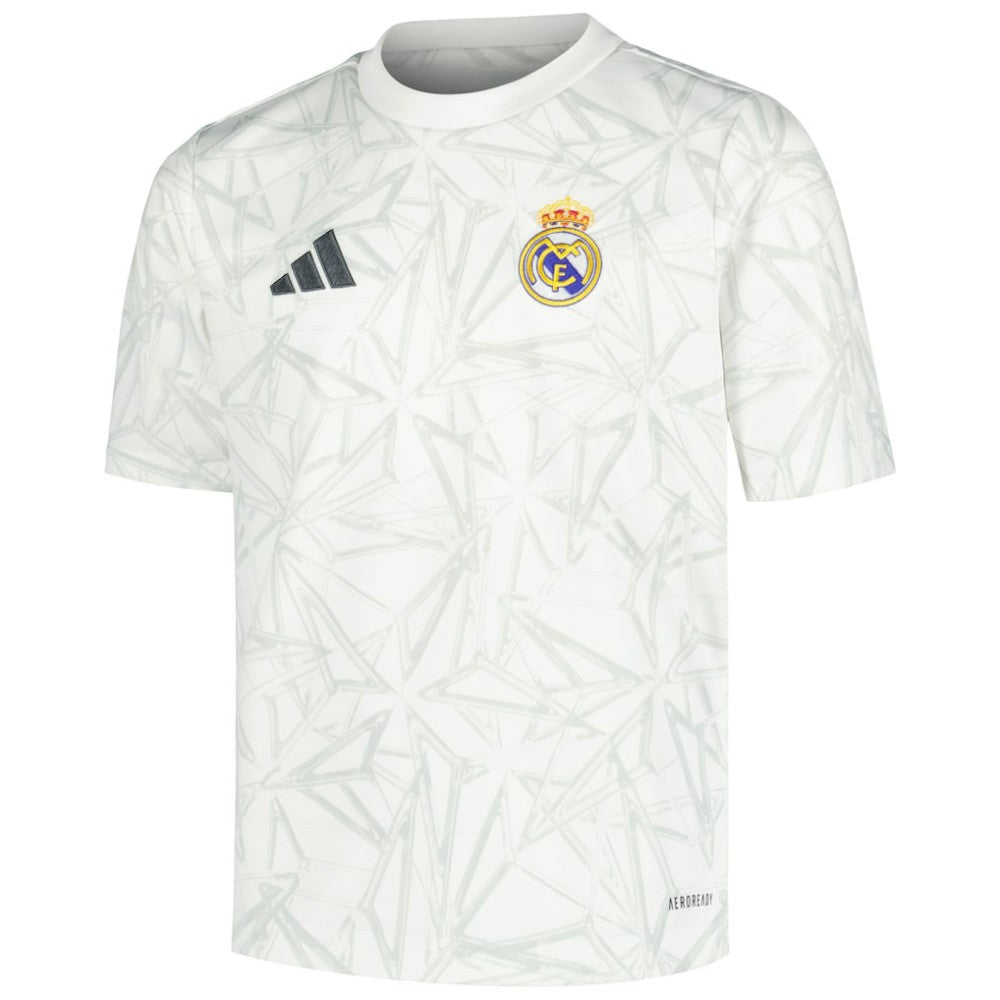 Real Madrid Youth 2024/25 Pre-Match Top White - Adidas