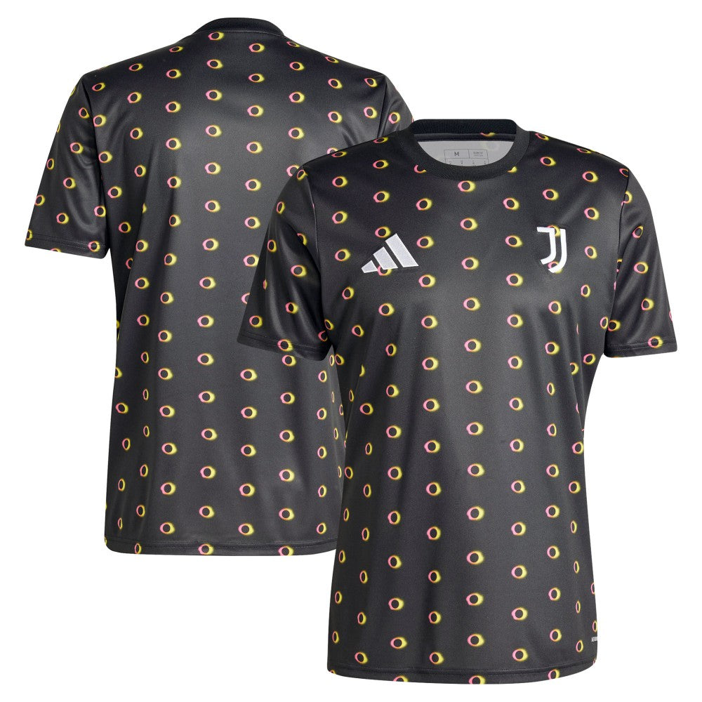 Juventus 2024/25 Slim Fit Pre-Match Top Black - Adidas