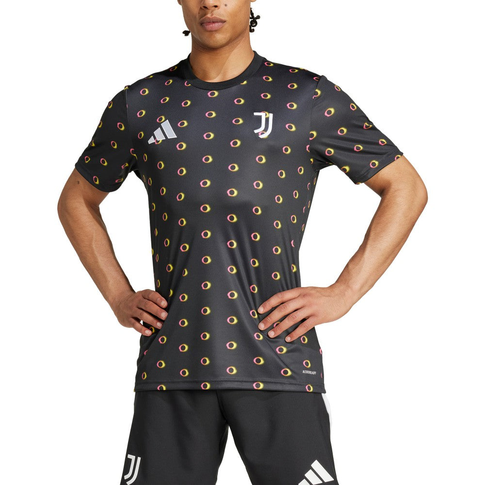 Juventus 2024/25 Slim Fit Pre-Match Top Black - Adidas
