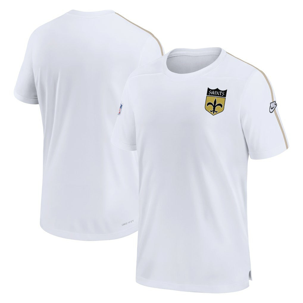 New Orleans Saints Nike Sideline Alternate Logo Coach Performance Top