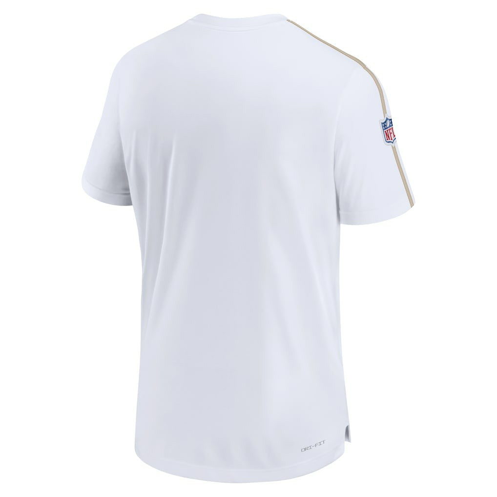 New Orleans Saints Nike Sideline Alternate Logo Coach Performance Top