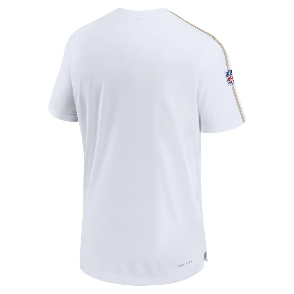 New Orleans Saints Nike Sideline Alternate Logo Coach Performance Top