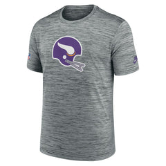 Minnesota Vikings Nike Sideline Velocity Throwback Logo Dri-FIT T-Shirt