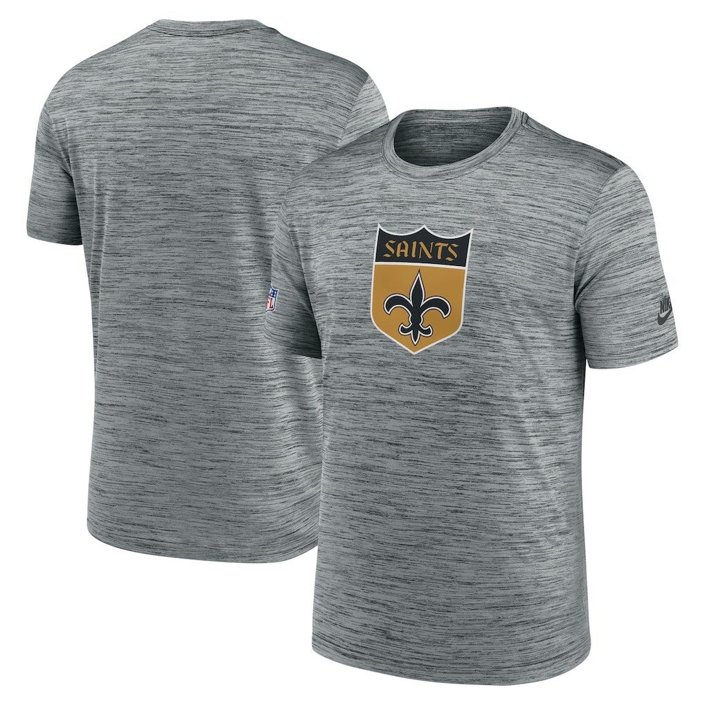 New Orleans Saints Nike Sideline Velocity Throwback Logo Dri-FIT T-Shirt