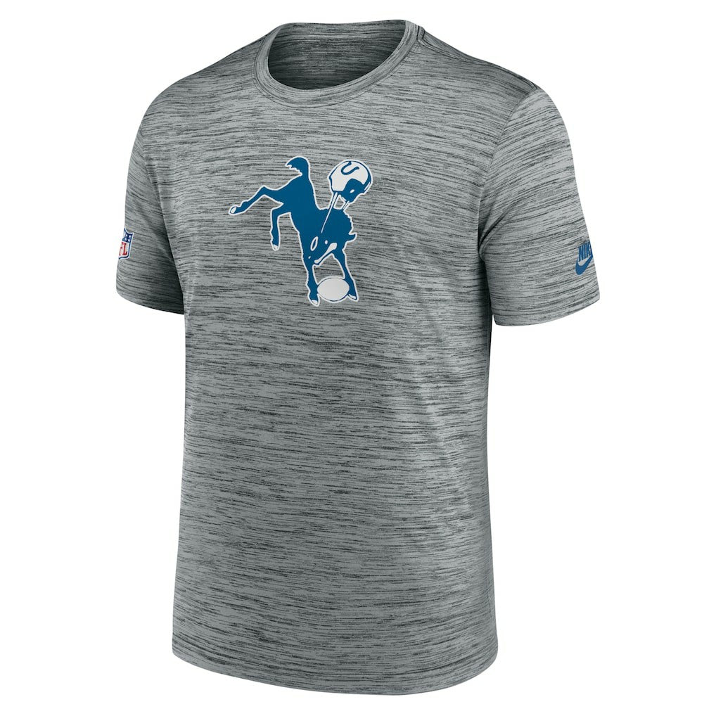 Indianapolis Colts Nike Sideline Velocity Throwback Logo Dri-FIT T-Shirt