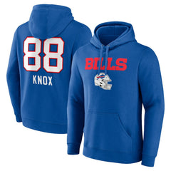 Buffalo Bills  Dawson Knox  Team Wordmark Player Name & Number Pullover Hoodie