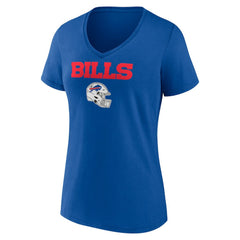 Buffalo Bills  Dawson Knox  Women's Team Wordmark Player Name & Number V-Neck T-Shirt