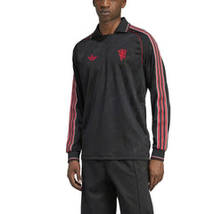 Manchester United Originals Lifestyler Long Sleeve Jersey Black - Adidas