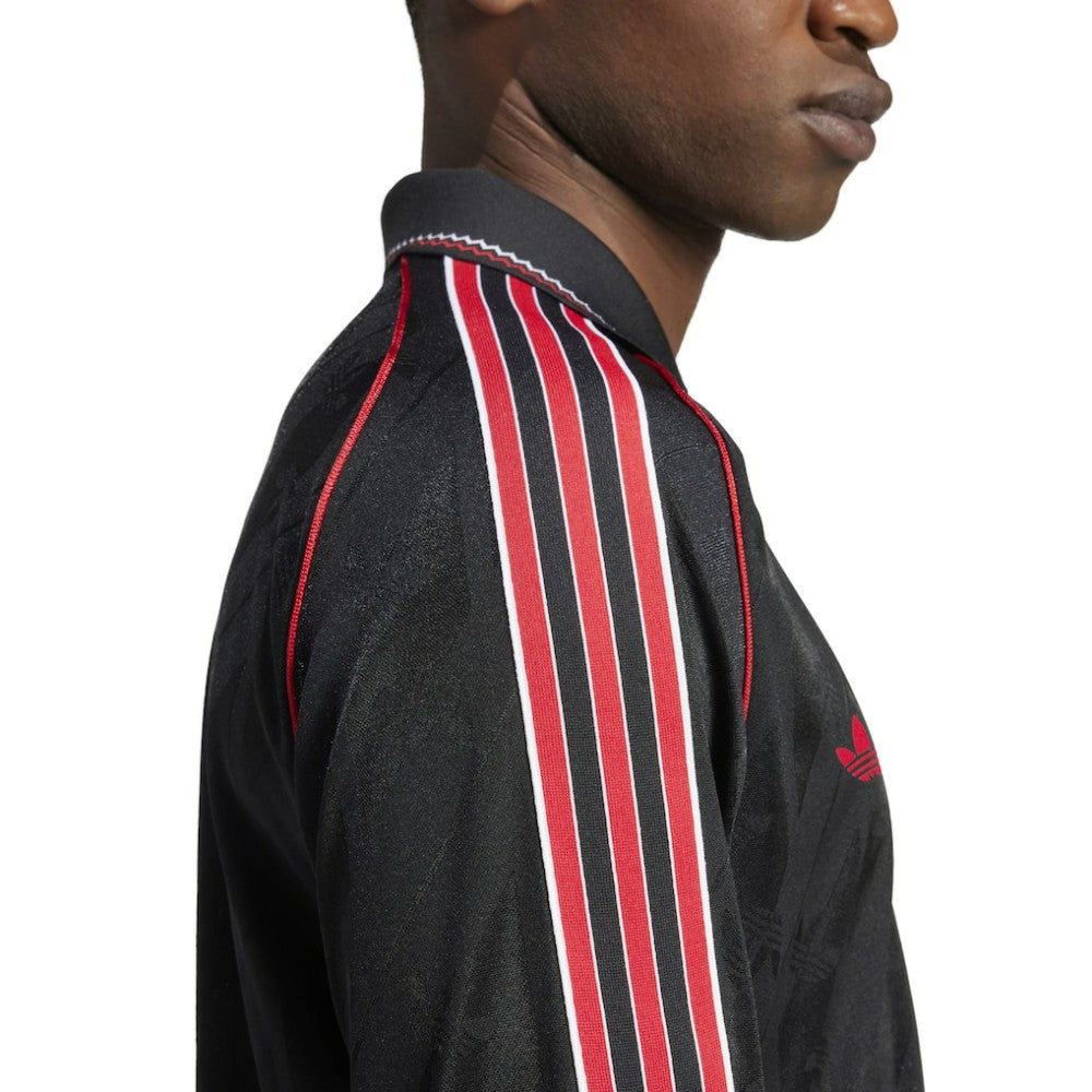 Manchester United Originals Lifestyler Long Sleeve Jersey Black - Adidas