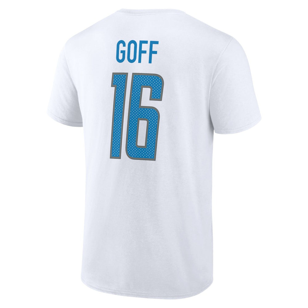 Detroit Lions  Jared Goff  Icon Player Name & Number T-Shirt