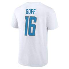 Detroit Lions  Jared Goff  Icon Player Name & Number T-Shirt