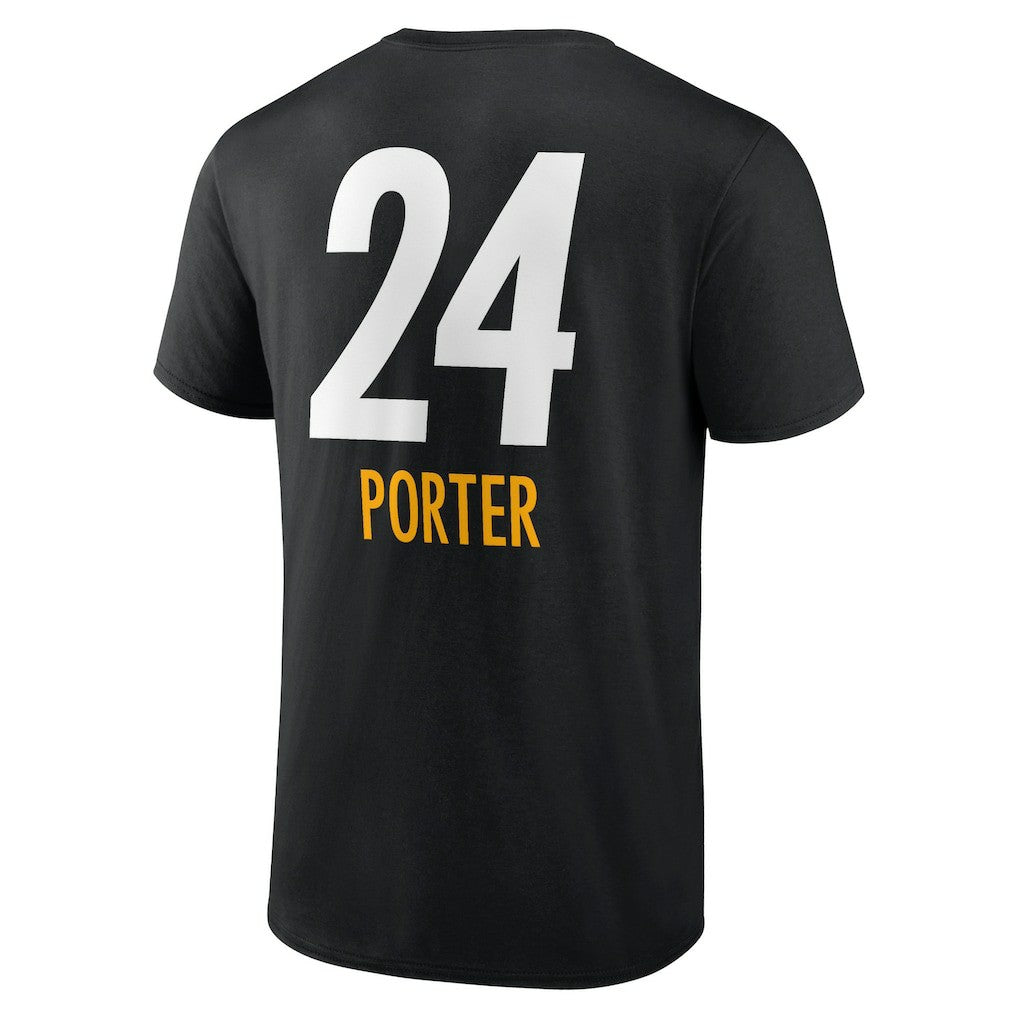 Pittsburgh Steelers  Joey Porter Jr.  Team Wordmark Player Name & Number T-Shirt