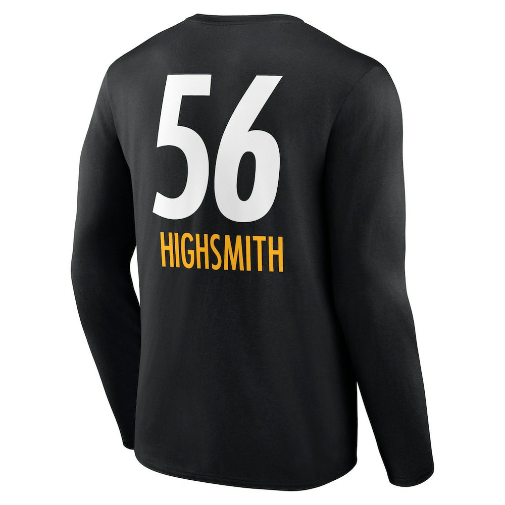 Pittsburgh Steelers  Alex Highsmith  Team Wordmark Player Name & Number Long Sleeve T-Shirt