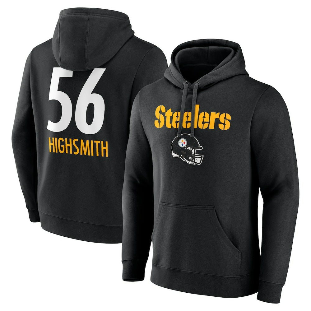 Pittsburgh Steelers  Alex Highsmith  Team Wordmark Player Name & Number Pullover Hoodie