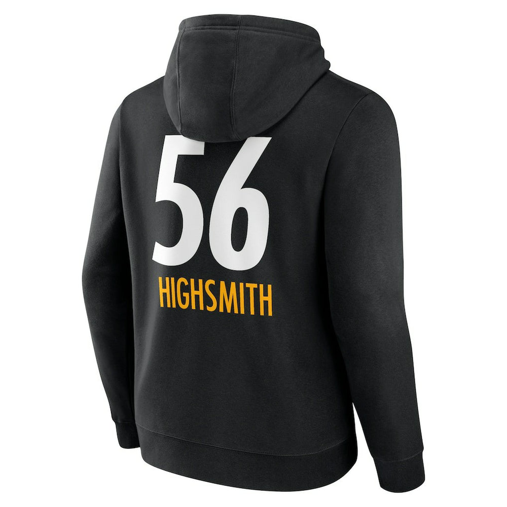 Pittsburgh Steelers  Alex Highsmith  Team Wordmark Player Name & Number Pullover Hoodie