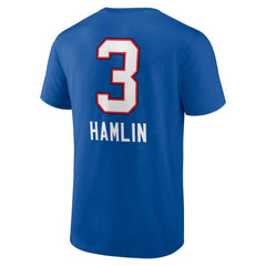 Buffalo Bills  Damar Hamlin  Team Wordmark Player Name & Number T-Shirt