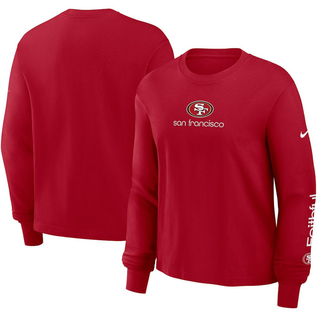 San Francisco 49ers Nike Women's Boxy Long Sleeve T-Shirt