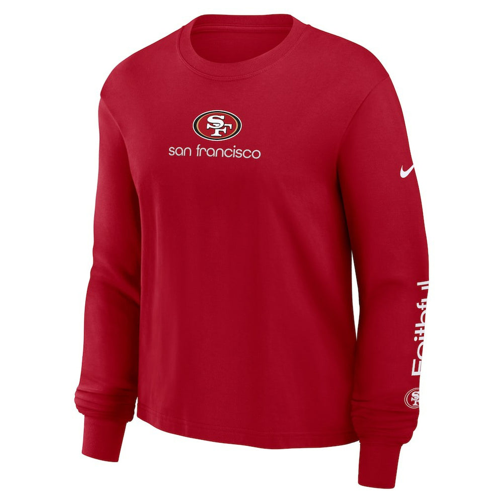 San Francisco 49ers Nike Women's Boxy Long Sleeve T-Shirt