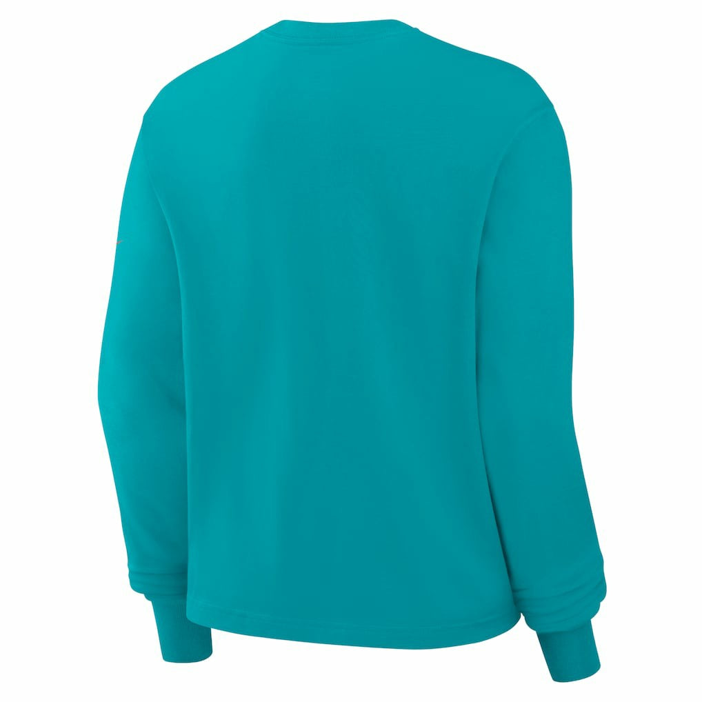 Miami Dolphins Nike Women's Boxy Long Sleeve T-Shirt