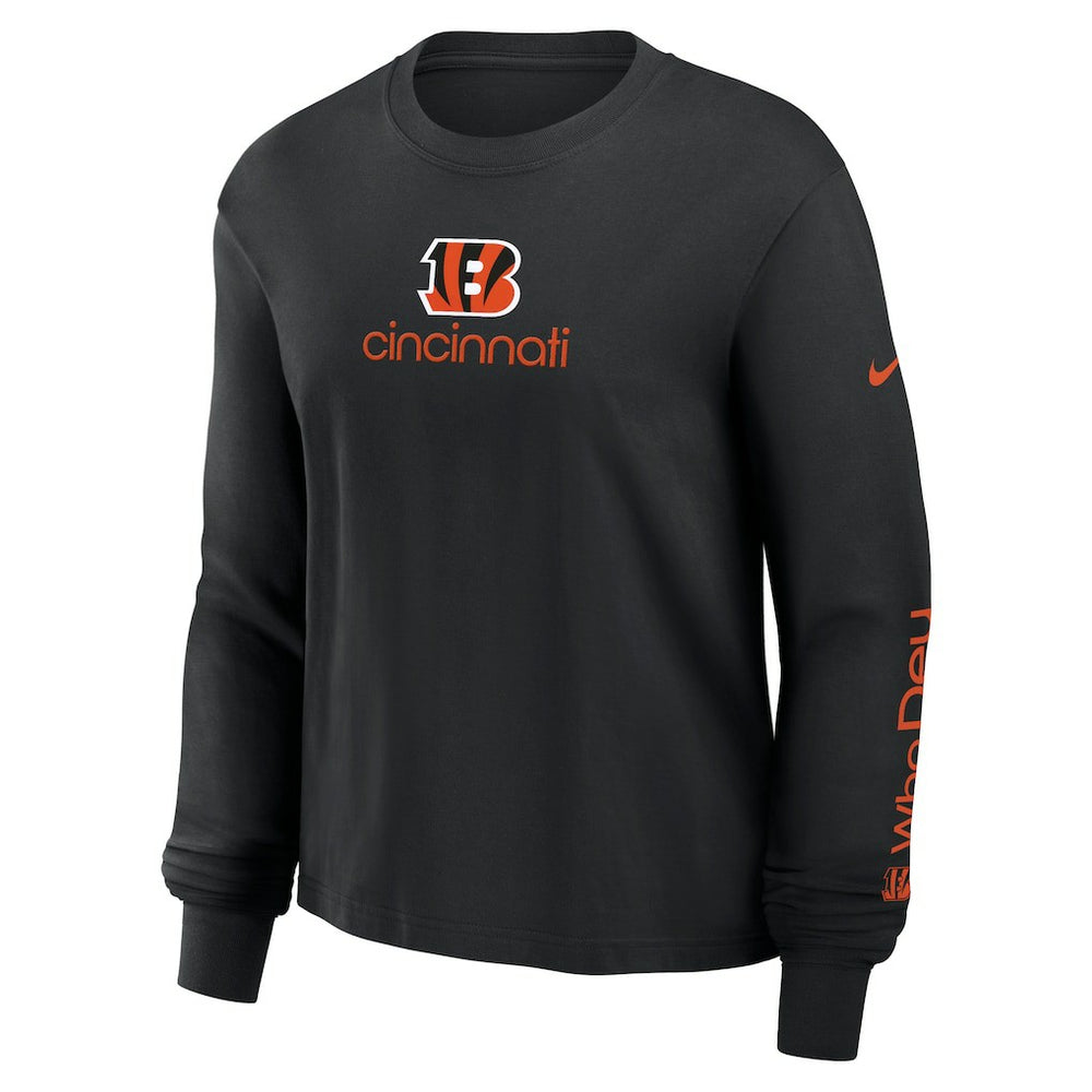 Cincinnati Bengals Nike Women's Boxy Long Sleeve T-Shirt