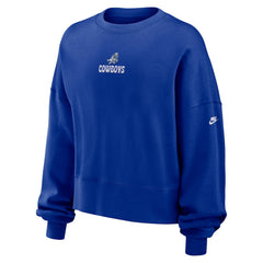 Dallas Cowboys Nike Women's Oversized Rewind Pullover Sweatshirt