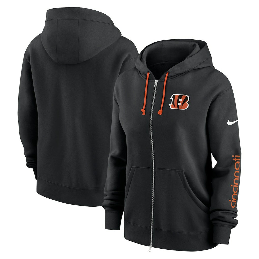 Cincinnati Bengals Nike Women's Phoenix Full-Zip Hoodie