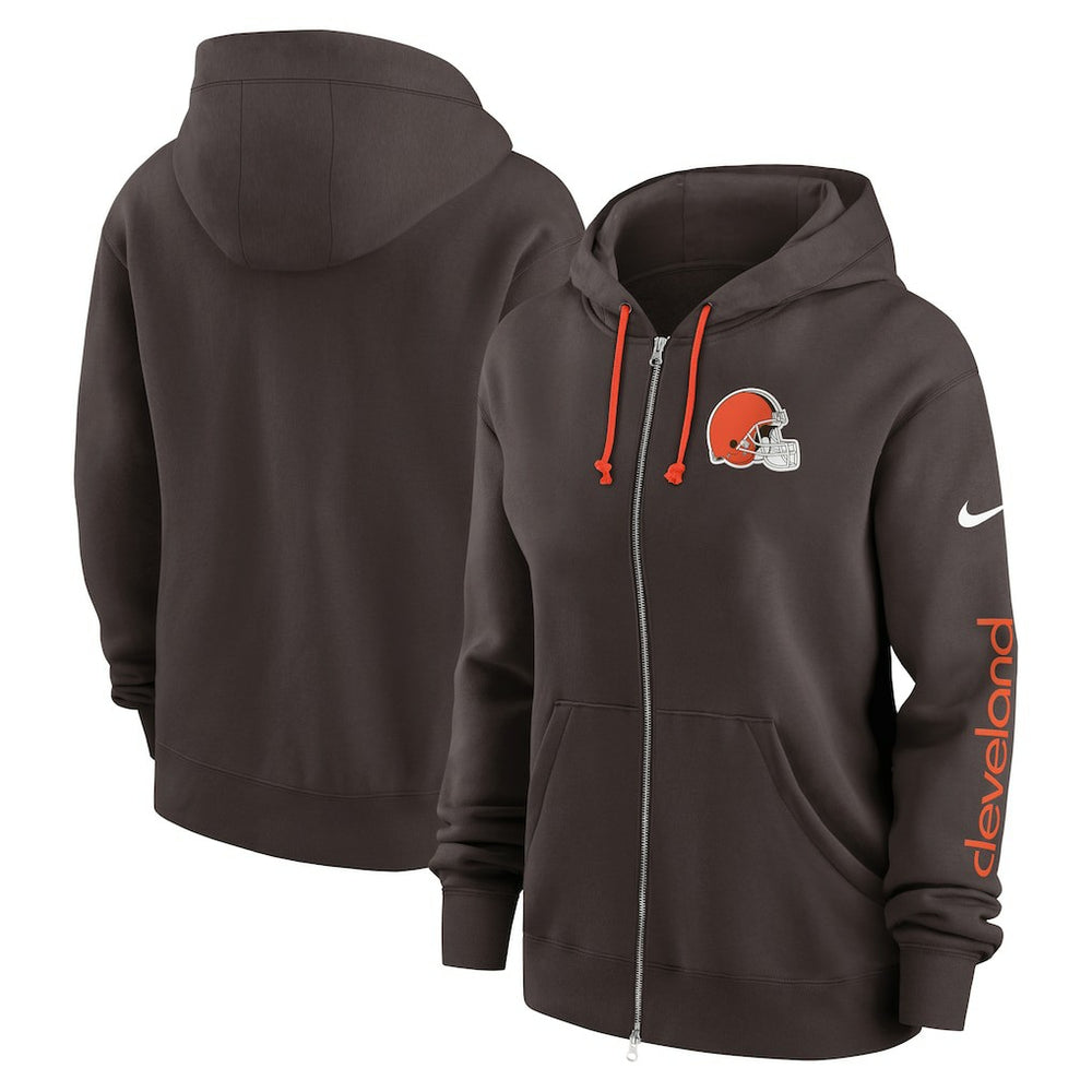 Cleveland Browns Nike Women's Phoenix Full-Zip Hoodie