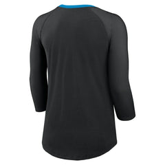 Carolina Panthers Nike Women's 3/4 Sleeve Raglan Fashion Top