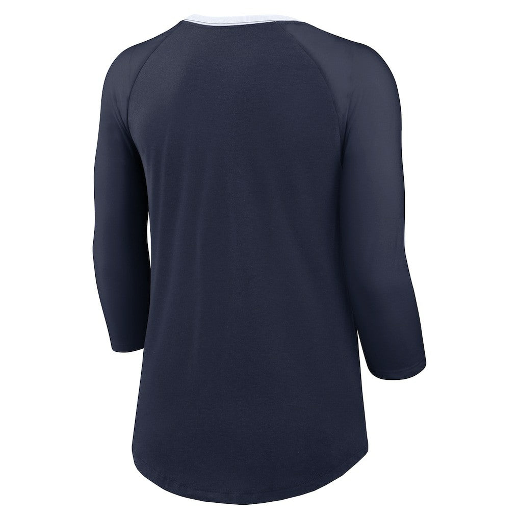 Dallas Cowboys Nike Women's 3/4 Sleeve Raglan Fashion Top