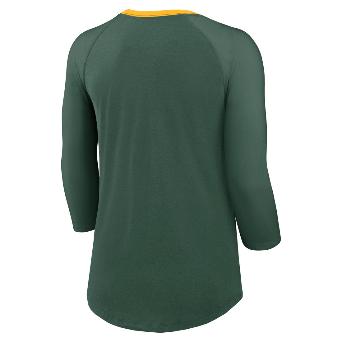 Green Bay Packers Nike Women's 3/4 Sleeve Raglan Fashion Top