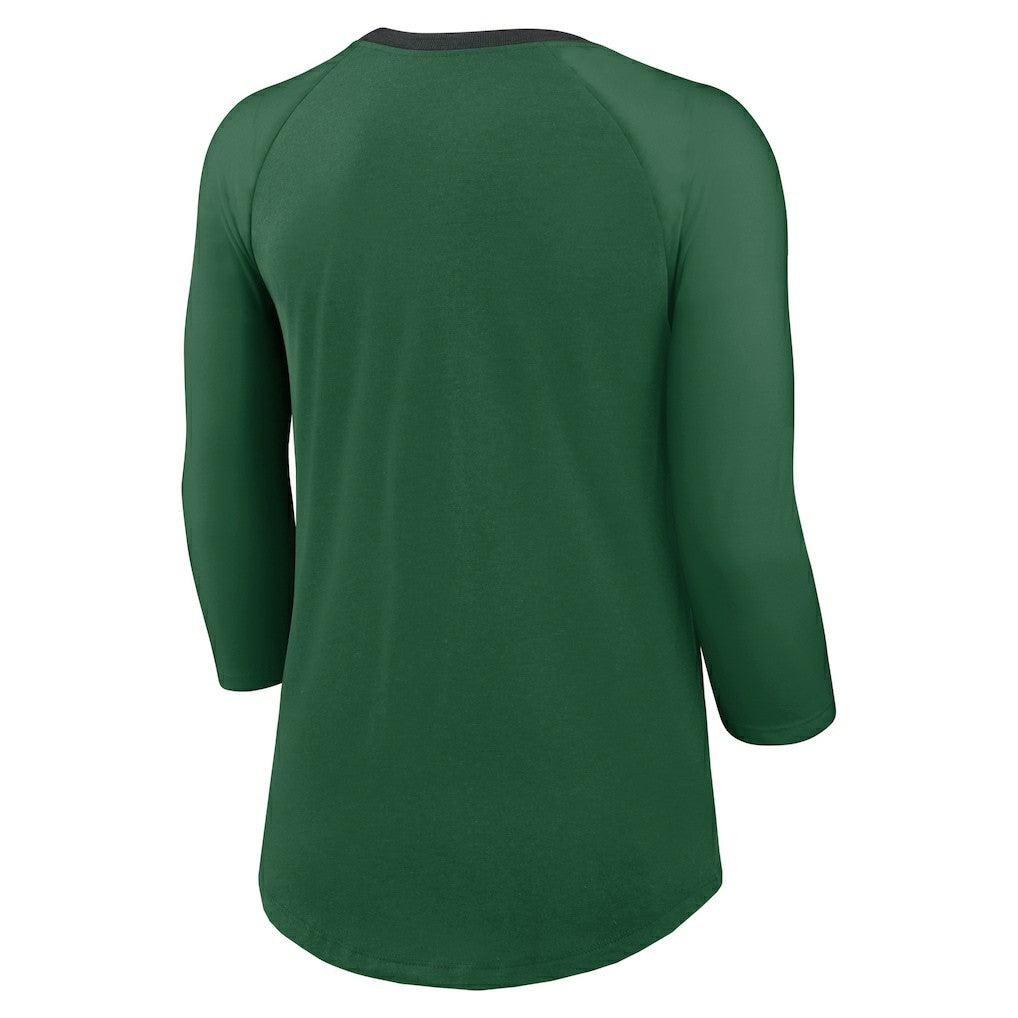 New York Jets Nike Women's 3/4 Sleeve Raglan Fashion Top