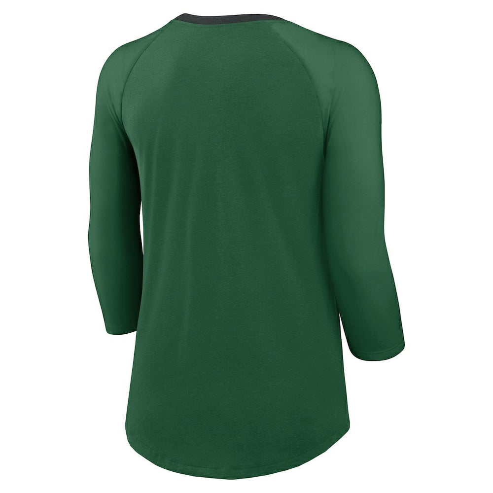 New York Jets Nike Women's 3/4 Sleeve Raglan Fashion Top