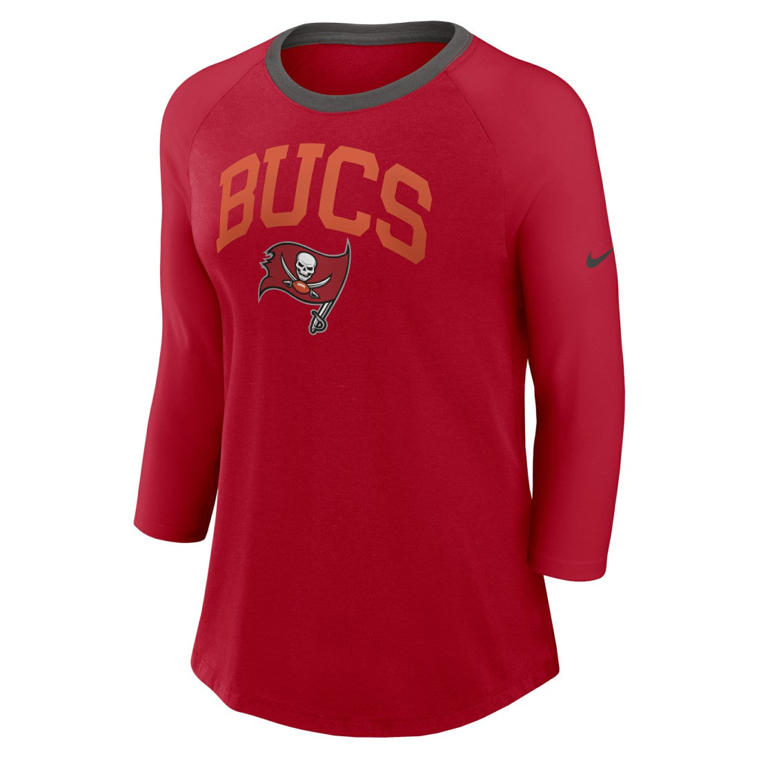 Tampa Bay Buccaneers Nike Women's 3/4 Sleeve Raglan Fashion Top