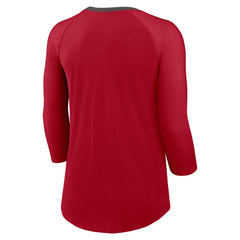 Tampa Bay Buccaneers Nike Women's 3/4 Sleeve Raglan Fashion Top