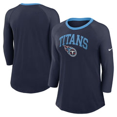 Tennessee Titans Nike Women's 3/4 Sleeve Raglan Fashion Top