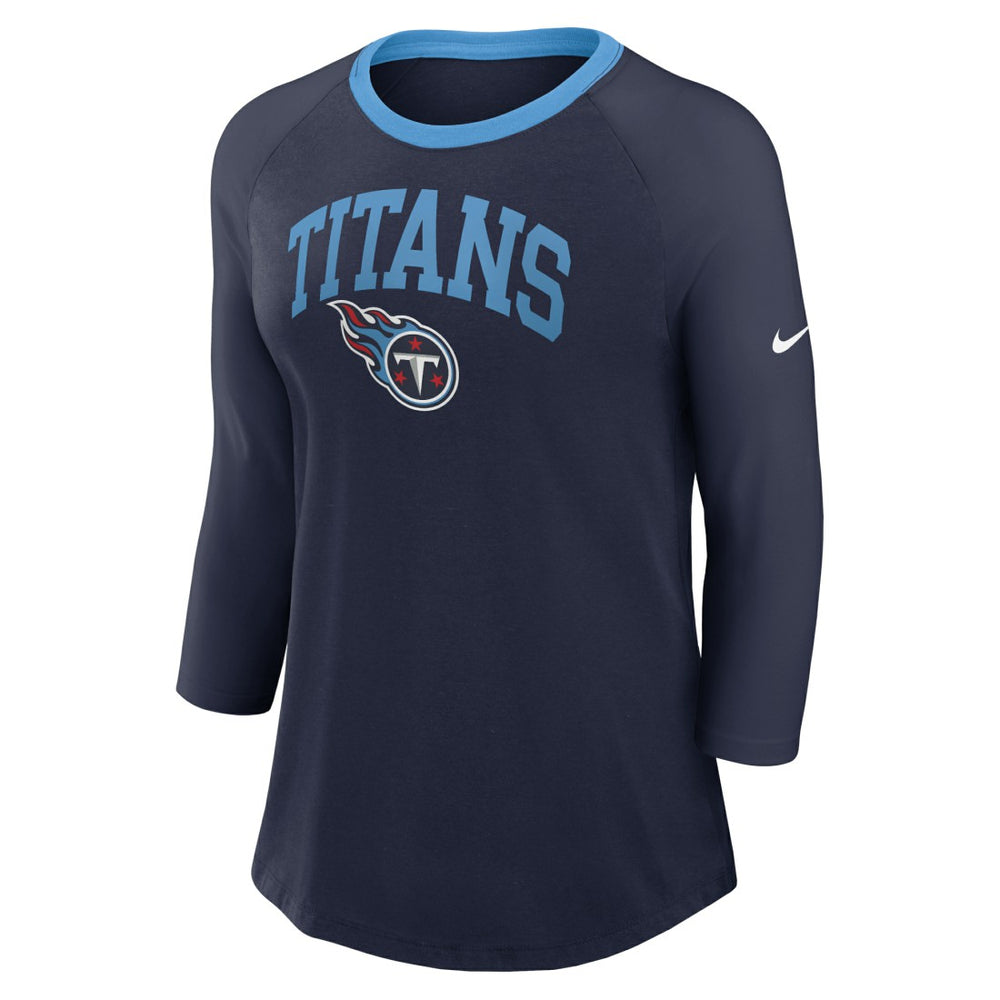 Tennessee Titans Nike Women's 3/4 Sleeve Raglan Fashion Top